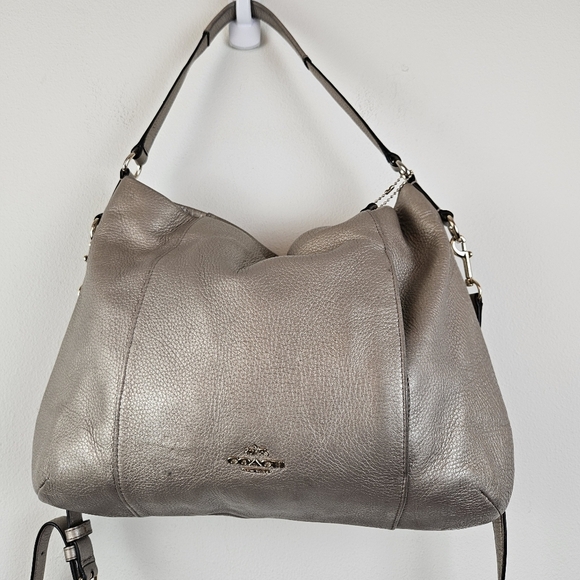 Coach F35809 Metallic Isabella Scout Zip Satchel - Picture 1 of 10